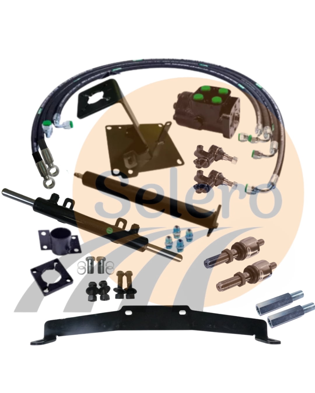 Kit de Direção Hidráulica para trator Ford Pistão Dianteiro 4600/4610 s/ bomba.