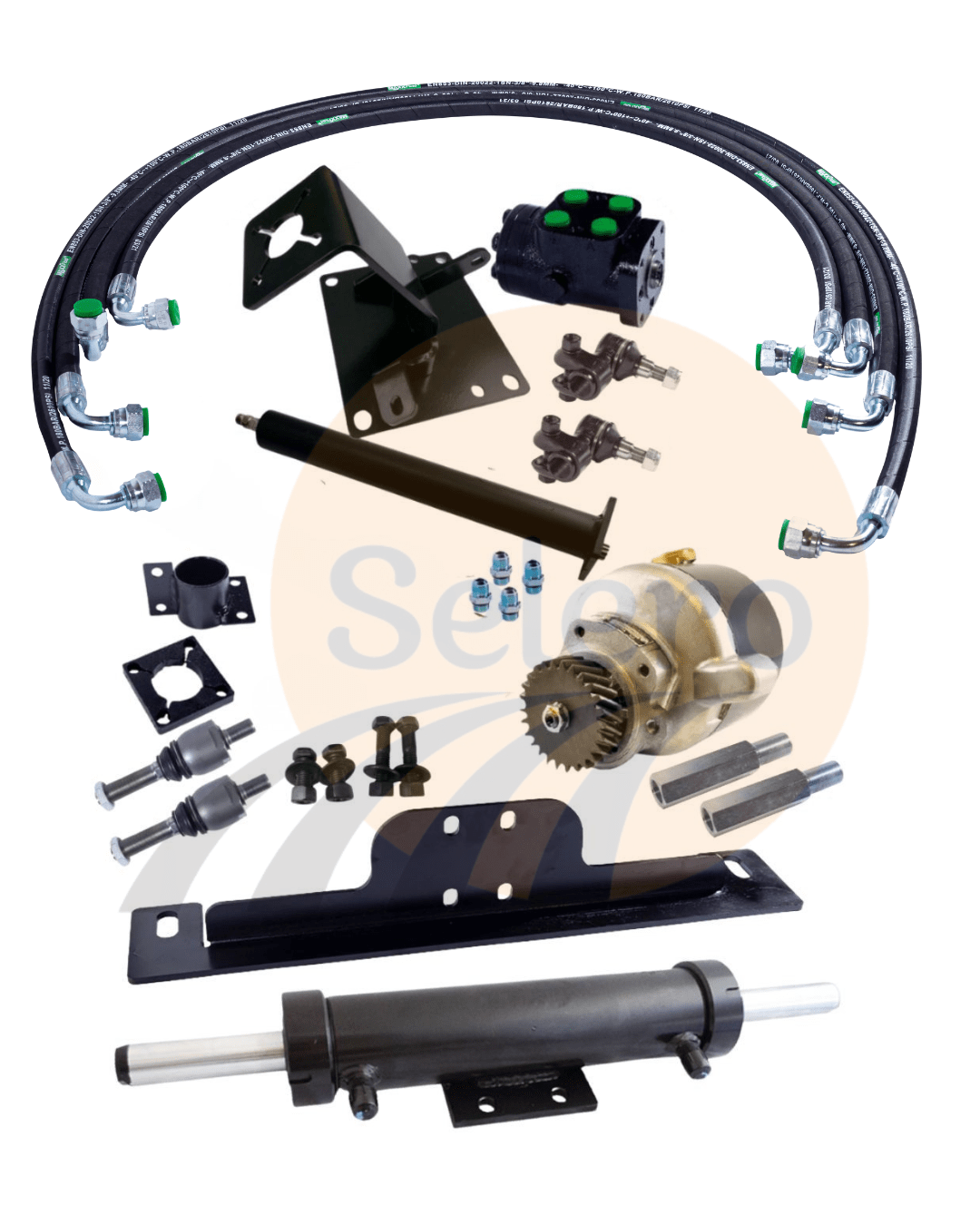 Kit de Direção Hidráulica para trator Ford 6600/6610 Pistão Dianteiro
