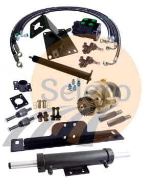 Kit de Direção Hidráulica para trator Ford 6600/6610 Pistão Dianteiro 
