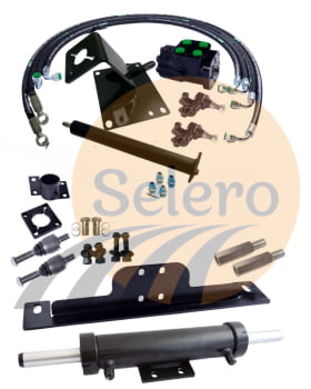 Kit de Direção Hidráulica para trator Ford Pistão Dianteiro 6600/6610 sem bomba. 